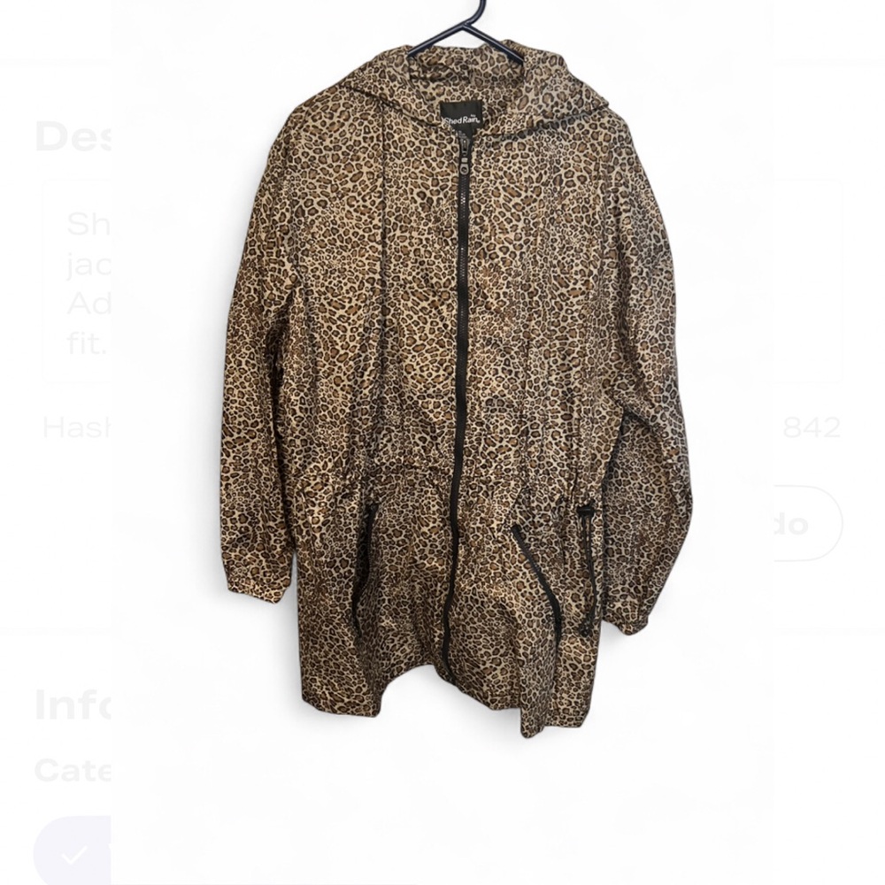 Lightweight Outdoor Adventure Leopard  Rain Jacket